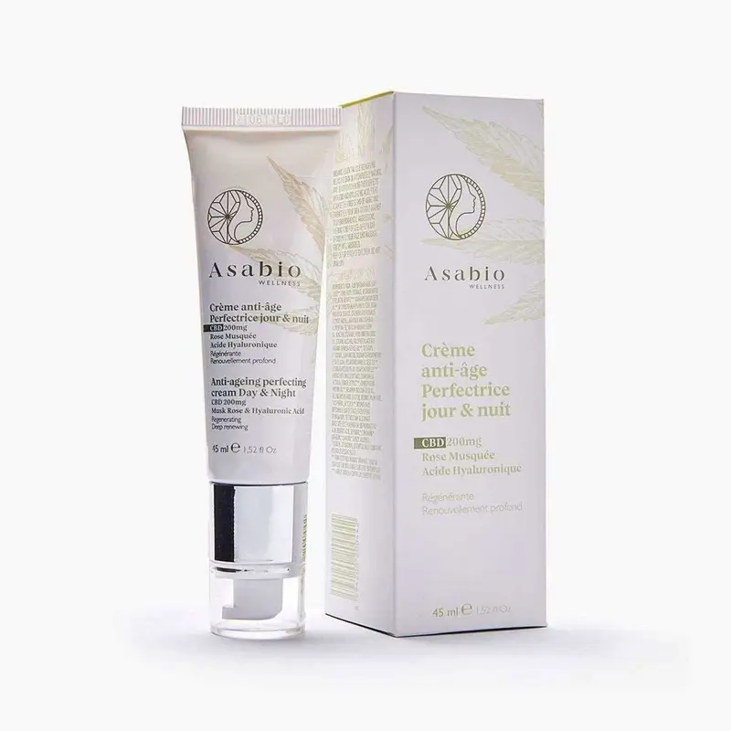 Crème anti-âge jour et nuit au CBD – Asabio – 45 ml