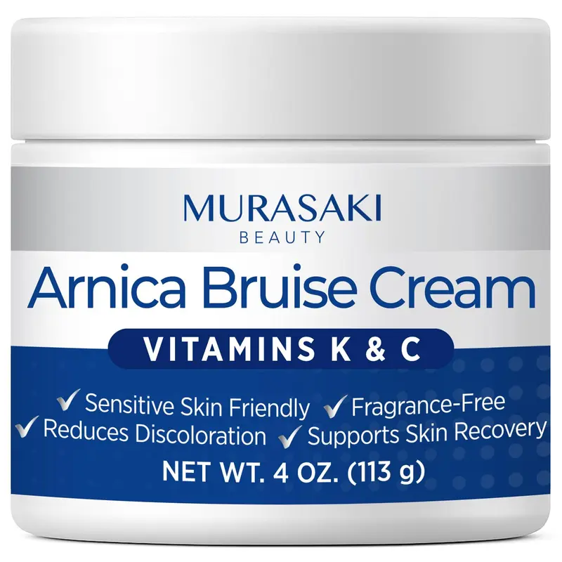 Crème Arnica pour Bleus Extra Fort – Soulage et Hydrate la Peau Sensible | MURASAKI BEAUTY 4oz