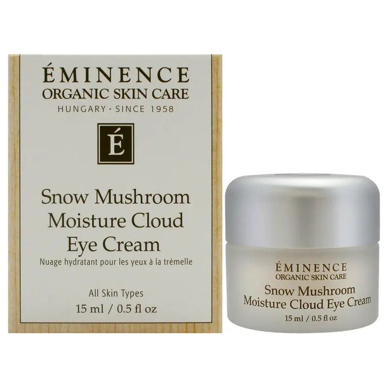 Crème contour des yeux Eminence – Hydratation Nuage au champignon neigeux, 0,5 oz (lot de 1)