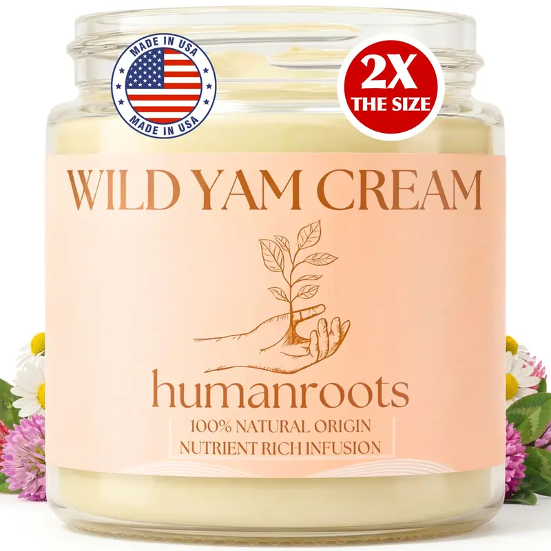 Crème d’igname sauvage biologique – Soutien ménopause et SPM | humanroots