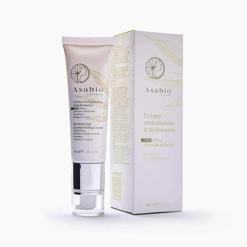 Crème hydratante CBD – ASABIO – 45 ml