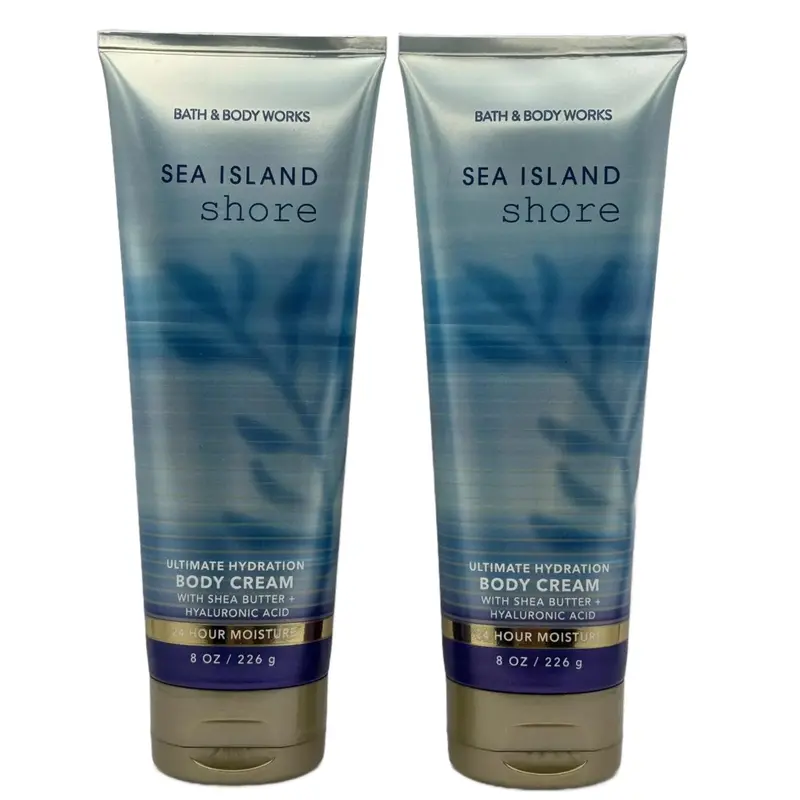Crème Hydratante Sea Island Shore – Bath & Body Works, Lot 2×8 oz