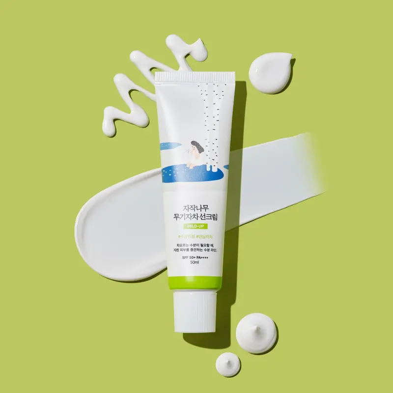 Crème solaire hydratante douce Round Lab Birch 50ml (SPF 50+ PA++++)
