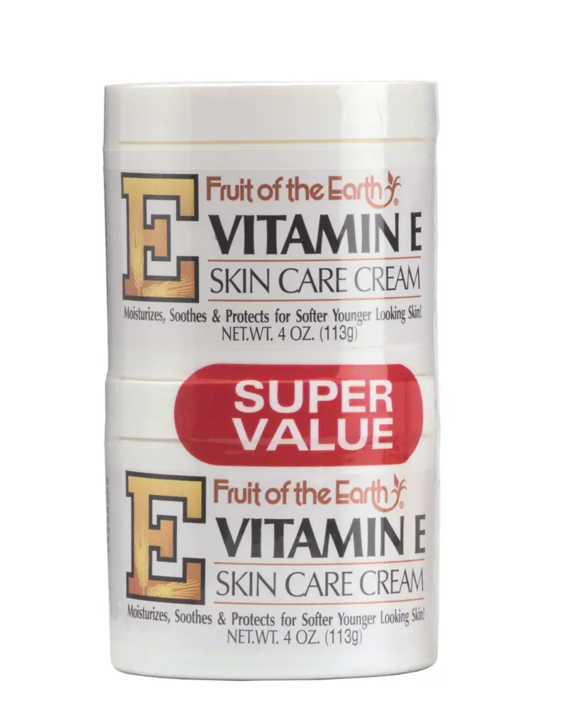 Crème vitamine E Fruit of the Earth – Lot de 2 pots de 118 ml