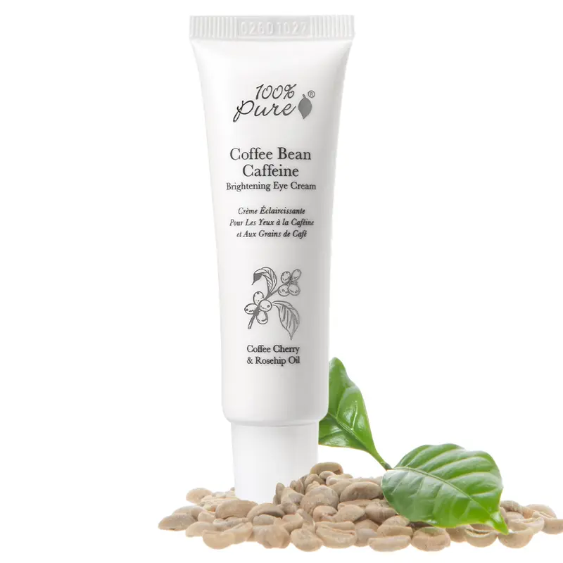 Crème Yeux Caféine 100% PURE – Hydratation et Défatigage, Végane, 28 g