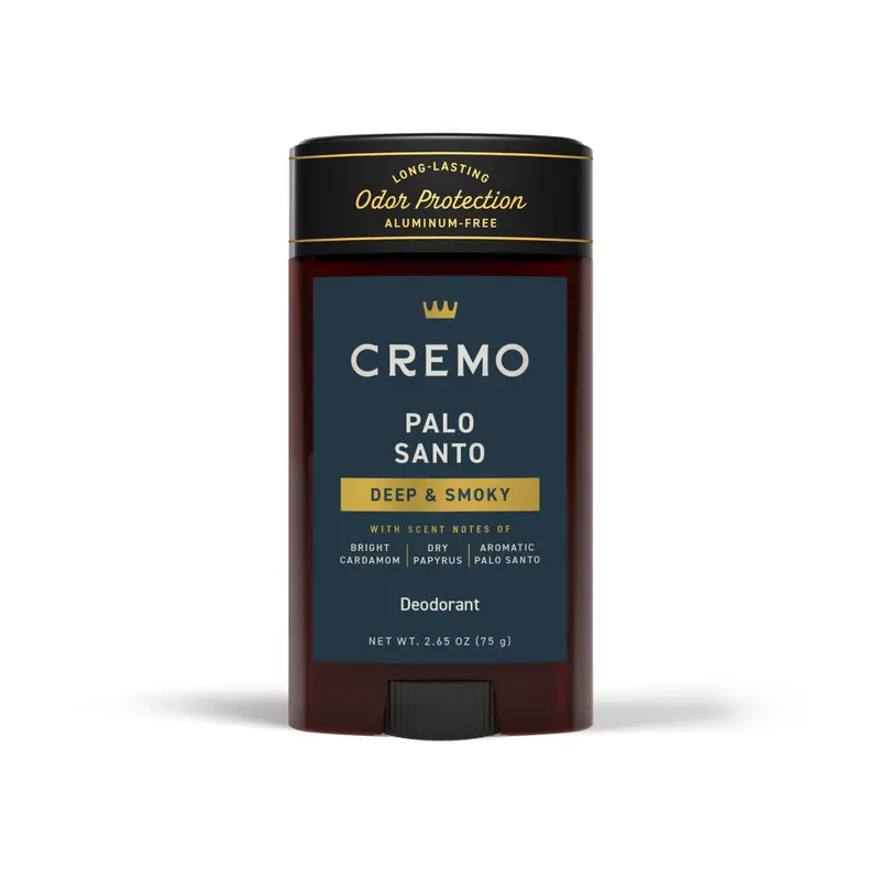 Cremo Palo Santo Déodorant Sans Aluminium pour Homme — 48h de Protection des Odeurs