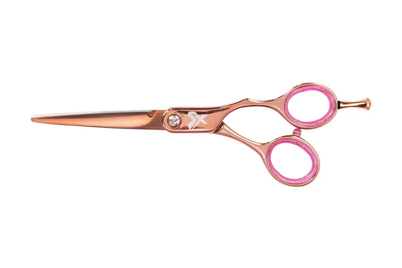 Cricket Shear Xpressions 5,75 pouces – Ciseaux professionnels de coupe de cheveux, acier japonais, silencieux confort, idéal stylistes et usage à domicile | Hey Rosie – Rose Doré