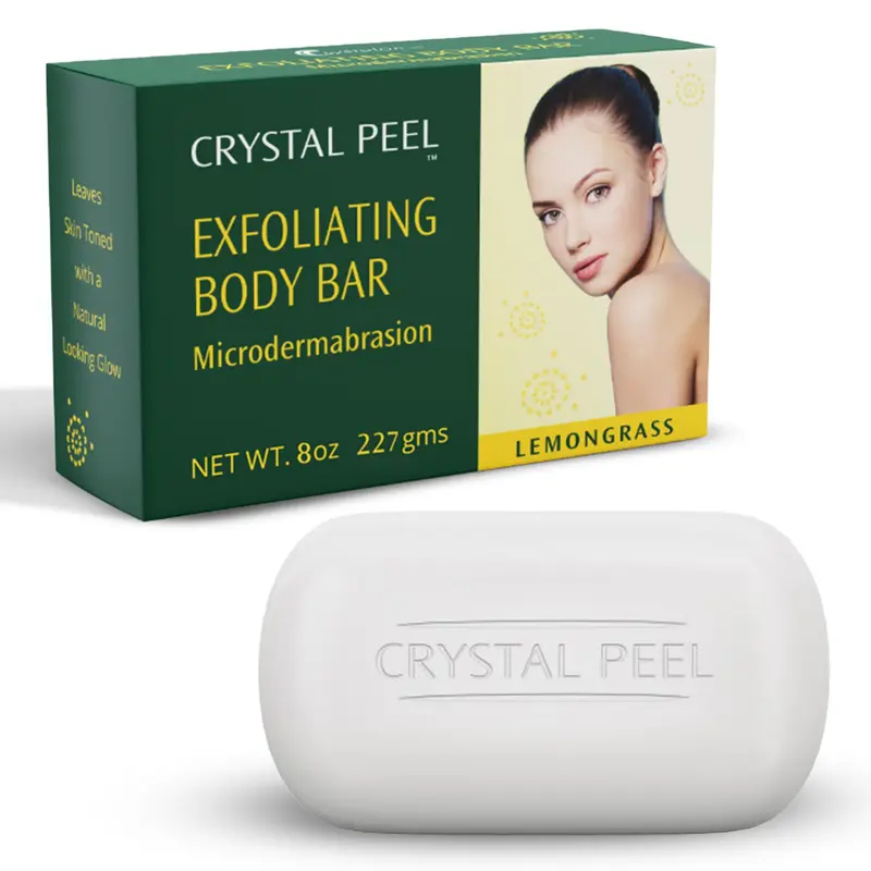 Crystal Peel – Barre Exfoliante Hydratante Citronnelle (8 oz) – Microdermabrasion à Domicile