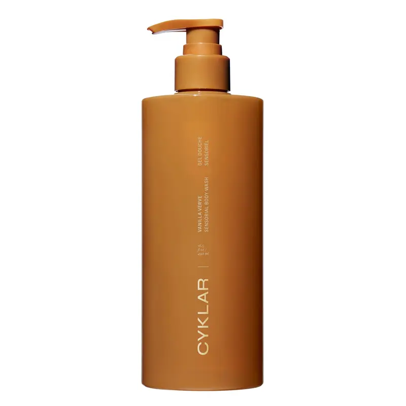CYKLAR Sensorial Body Wash Vanilla Verve – Gel douche hydratant à base d'huiles, 16,5 oz