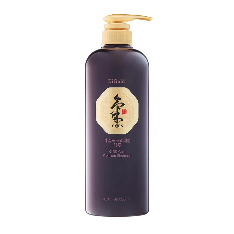 Daeng Gi Meo Ri Ki Gold Premium Shampoo – Hydratation ciblée pour cheveux secs et rugueux, sans colorants artificiels, 26,3 onces liquides