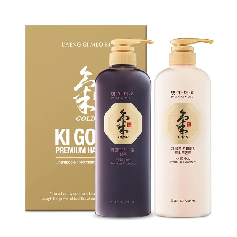 Daeng Gi Meo Ri Ki Gold – Set Premium Shampoo + Soin 780 ml, Hydratation Cheveux Secs