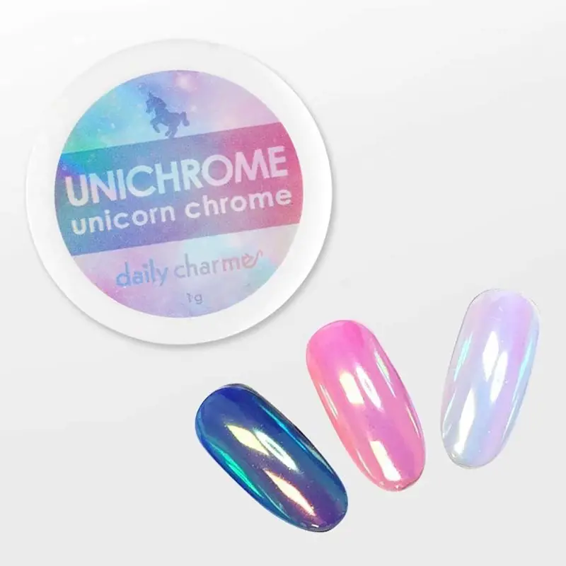 Daily Charme Aurora Unichrome Poudre Chrome 1 g – Effet nacré irisé pour ongles