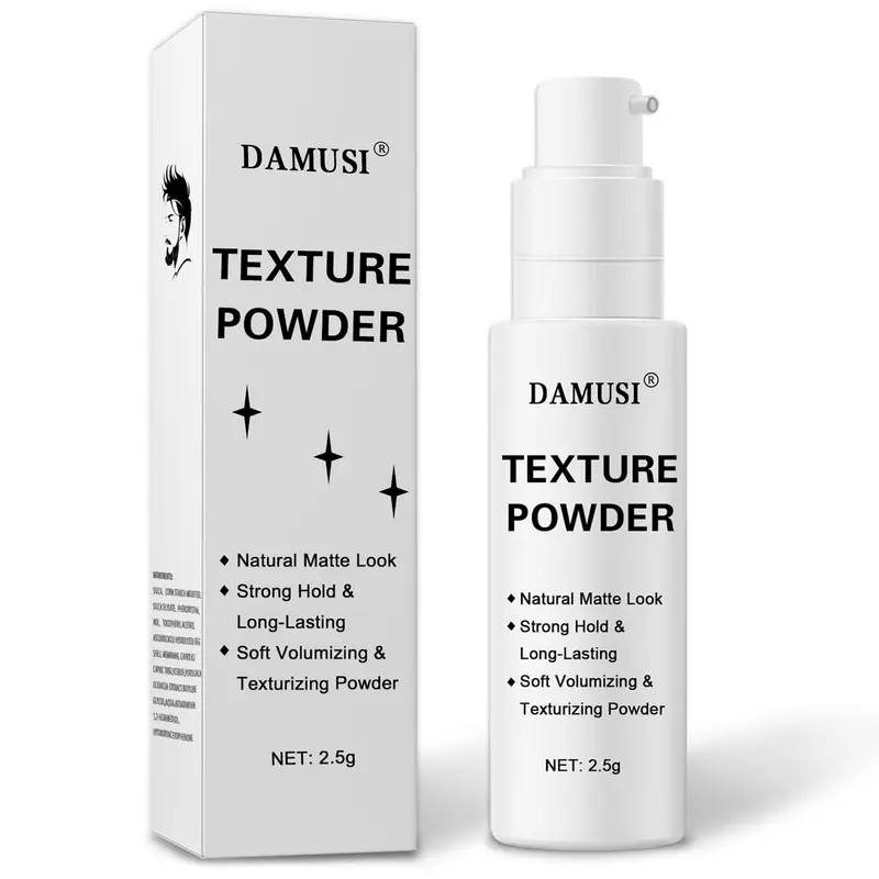DAMUSI Poudre Texture Cheveux – Volume Léger et Finition Matte | Pour Hommes et Femmes – Fixation longue durée