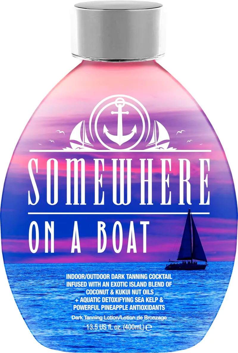 DARK TANS EXCLUSIVE — Somewhere On A Boat Lotion Bronzage Sans Bronzer, Coco & Ananas, 13,5 oz