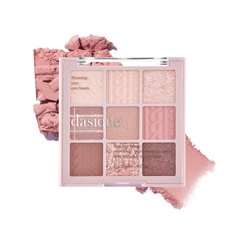 dasique Palette d'ombres n°16 Tricot Violet — 9 teintes véganes et sans cruauté