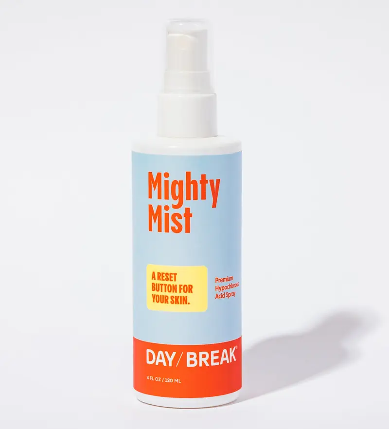 Daybreak Skincare Mighty Mist – Spray d’acide hypochloreux premium pour acné, eczéma et rosacée | Soin doux pour tous types de peau