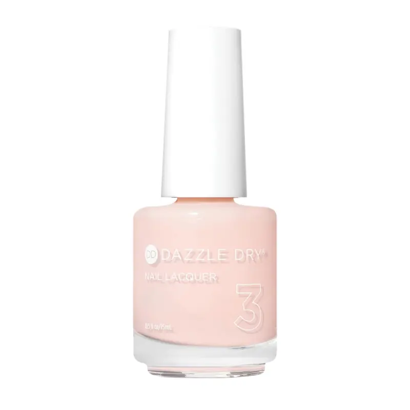 Dazzle Dry Vernis Étape 3 – Livin' La Vida Yoga | Rose Crème pâle avec éclats diamantés