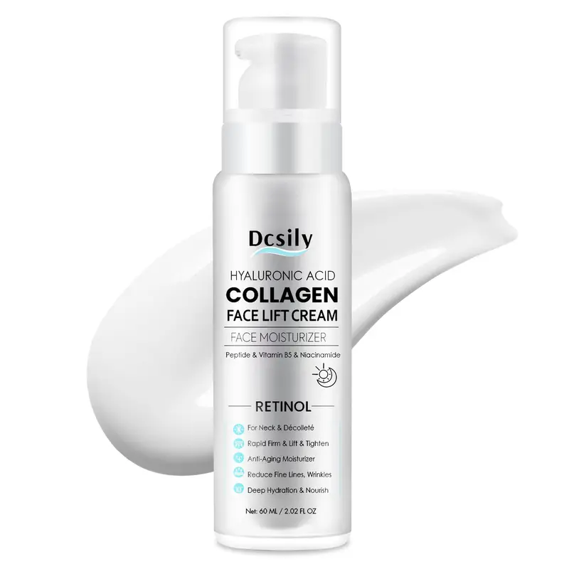 Dcsily Crème Raffermissante Cou et Décolleté – 6-en-1 Anti-Âge