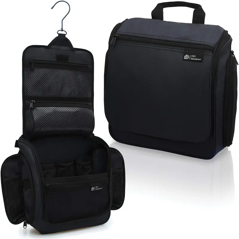 DD D&D Wanderlust Sac de Toilette Pendu – 10 Compartiments, Fermetures YKK, Nylon Imperméable