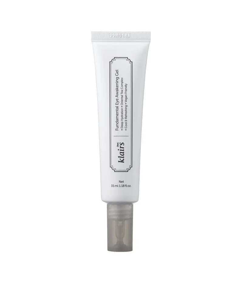 DearKlairs Fundamental Eye Awakening Gel – Végan, peut aider à atténuer les cernes et les poches – Soin contour des yeux 35 ml