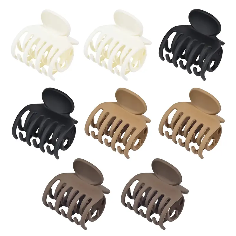 DEEKA Pinces à Cheveux Petites - 8 Pièces, Double Rangée, Grip Fort pour Cheveux Fins | Accessoires Matte