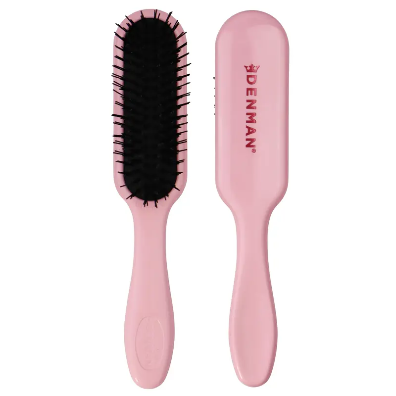 Denman Brosse Détangeante à 5 Rangs Compacte – Rose Crush | Définition des boucles et brushing précis