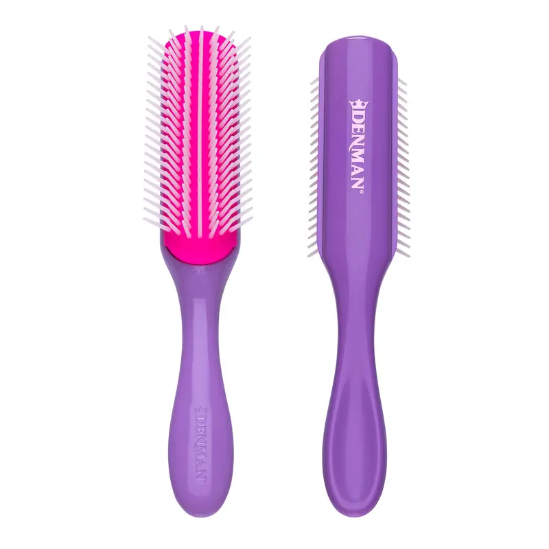 Denman D3 – Brosse Boucles 7 Rangs (Violet africain) pour Démêlage et Définition