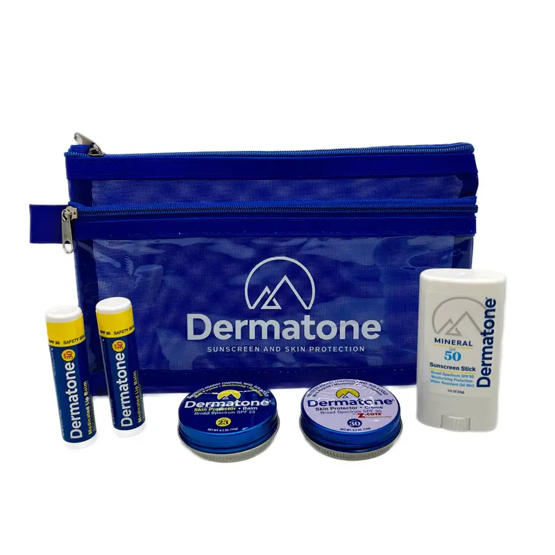 DERMATONE Coffret Protection Extérieure | 4 Produits Solaires & Soins Outdoor