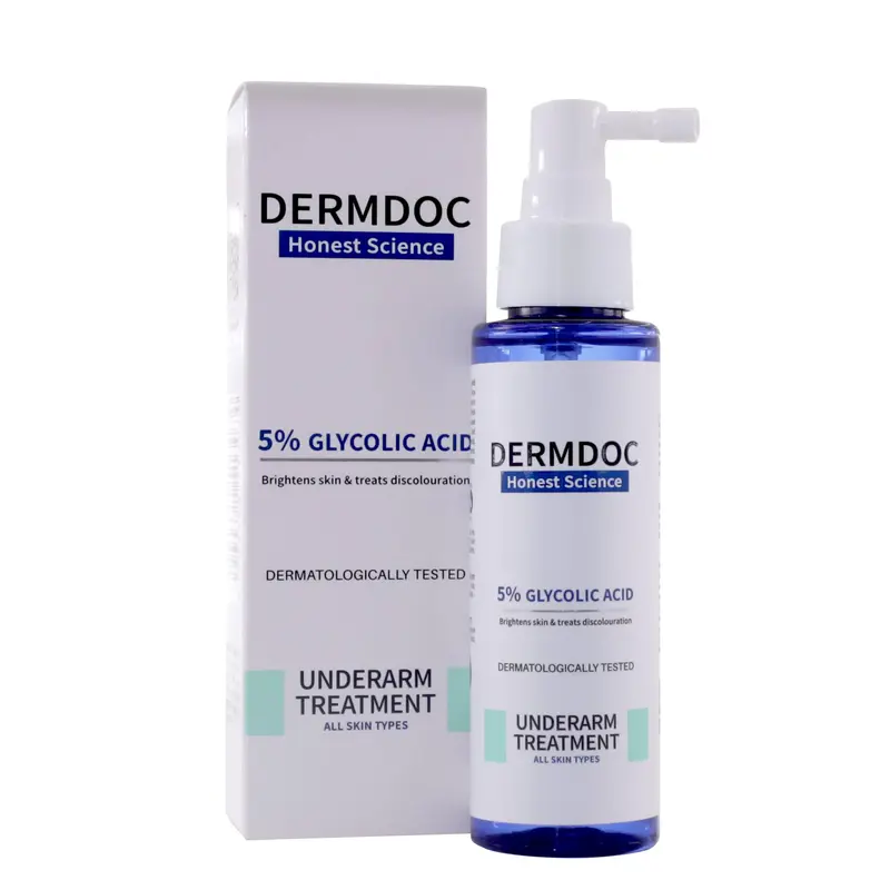 DERMDOC 5% Acide Glycolique Spray Aisselles – Tonique Exfoliant Polyvalent 100 ml | DermDoc