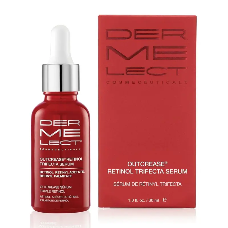 Dermelect Outcrease Retinol Trifecta Sérum Visage – 3 types de rétinol, hydratation et lissage