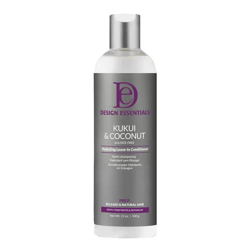 Design Essentials Hydratant Sans Rinçage Kukui & Coco pour Cheveux Relaxés et Naturels – 8 oz