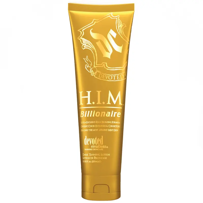 Devoted Creations H.I.M Billionaire – Lait bronzant noir Ultra Exclusif, Teinte Profonde, 8,5 oz