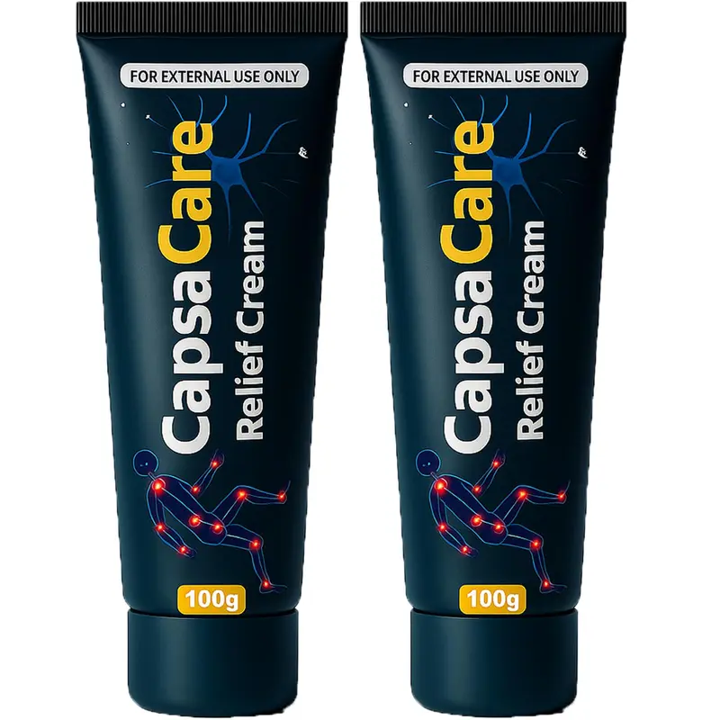 DFTLUUE Capsacare – Crème de Soulagement de la Neuropathie | Formule Neurosoothe, Capsaïcine, Arnica, Menthol, MSM et Glucosamine – Pieds, Mains, Jambes et Articulations | 100 g (pack 2)