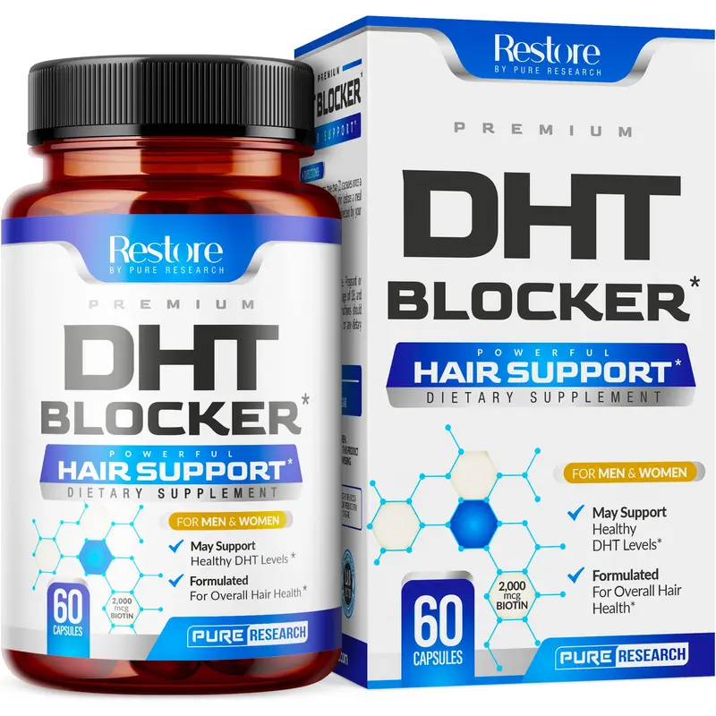 DHT Blocker pour la Croissance des Cheveux — PURE RESEARCH (Femmes et Hommes)