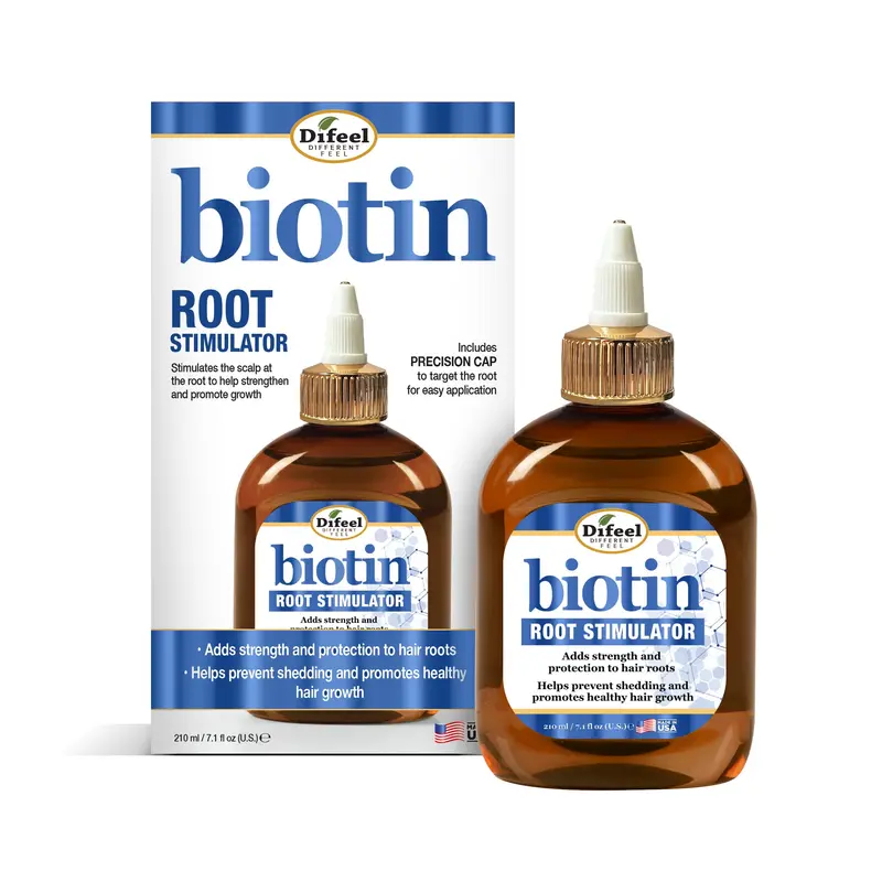 Difeel Biotin Stimulateur de Racines – Soin sans Rinçage pour la Force et la Croissance (7,1 oz)