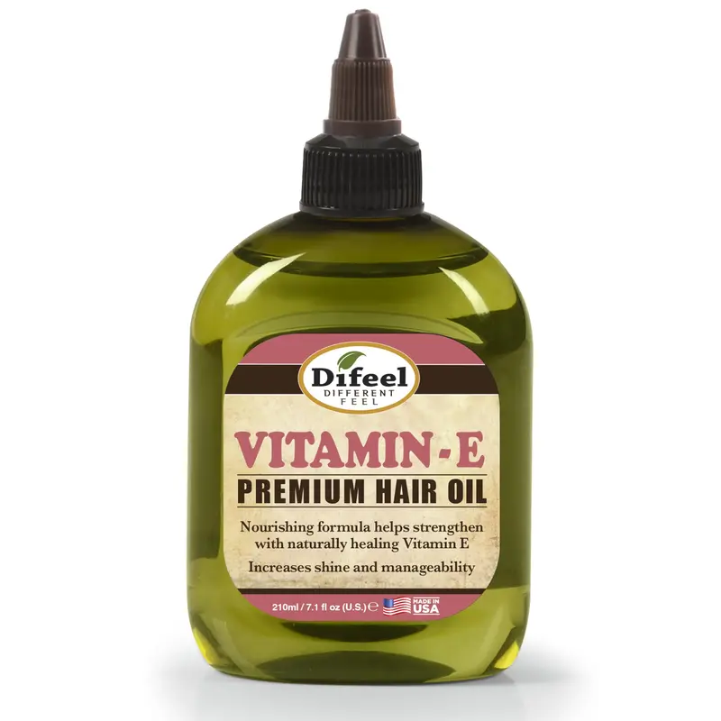 Difeel – Huile capillaire premium naturelle à la vitamine E, 210 ml