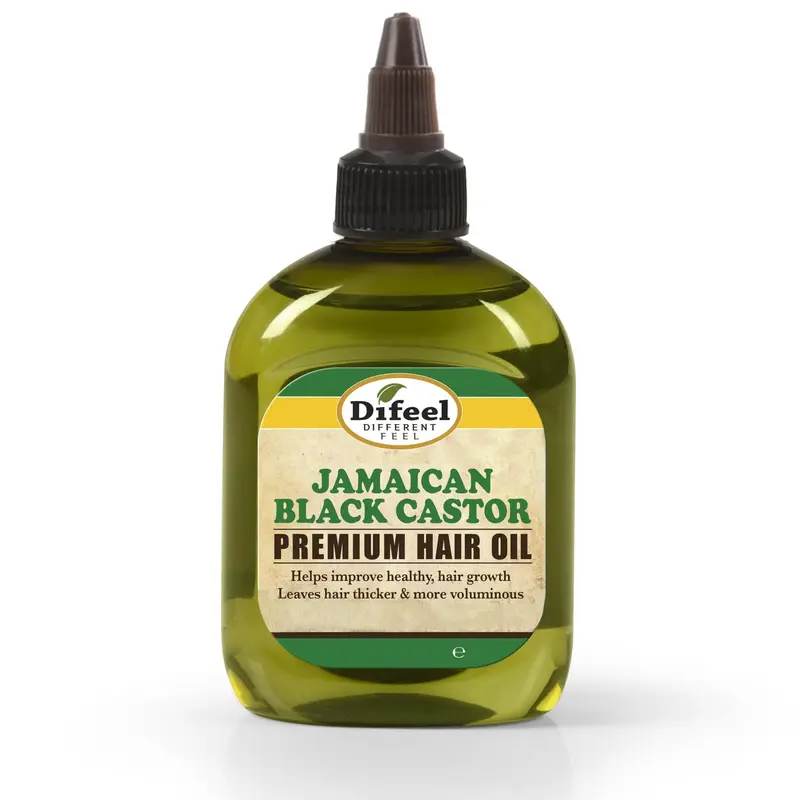 Difeel Huile de Ricin Noire Jamaïcaine Premium pour Cheveux 7,1 oz – Soin Naturel