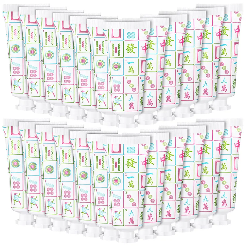 Dimsile – Lot de 24 crèmes mains Mahjong | Cadeaux colorés pour amateurs de Mahjong et occasions spéciales