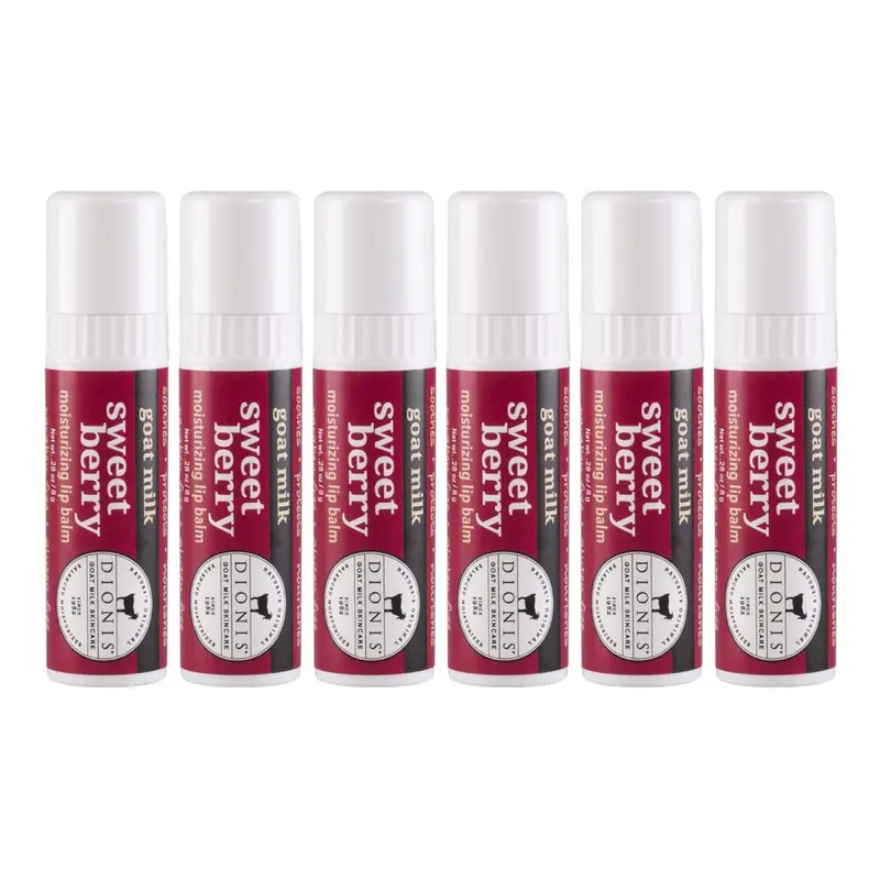 Dionis Baume Lèvres au Lait de Chèvre – Baies Douces – Lot de 6