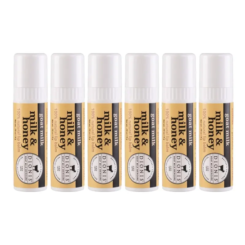 Dionis Baume Lèvres au Lait de Chèvre et Miel 0,28 oz – Lot de 6