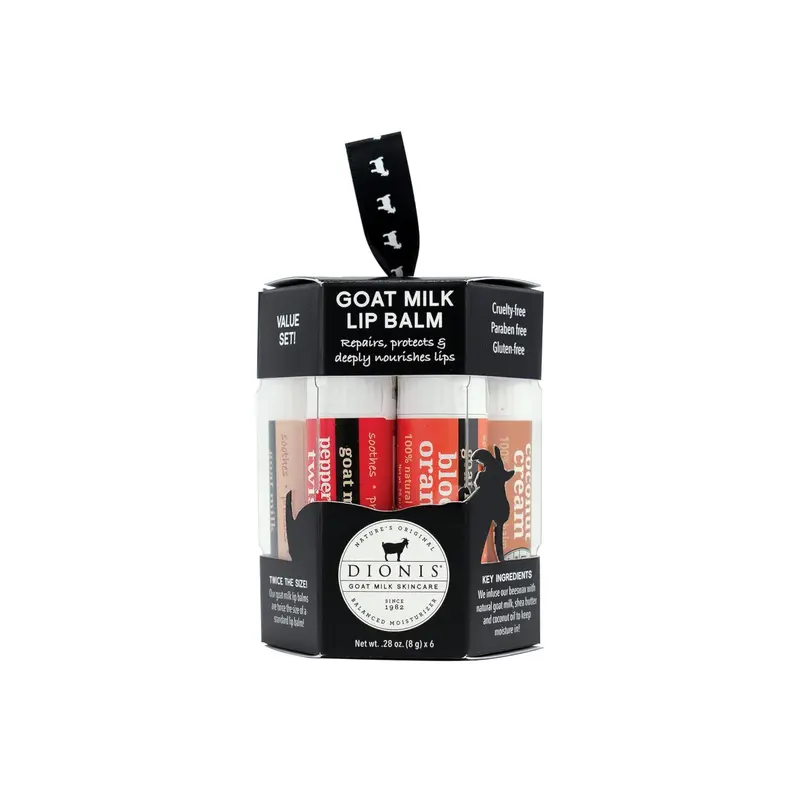 Dionis Baume Lèvres Lait de Chèvre – Ensemble Ornement 6 Pièces 0,28 oz