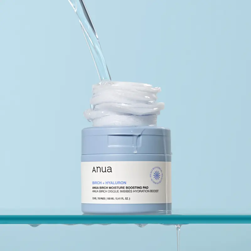 Disques hydratants Anua Birch, 70 unités (160 ml)