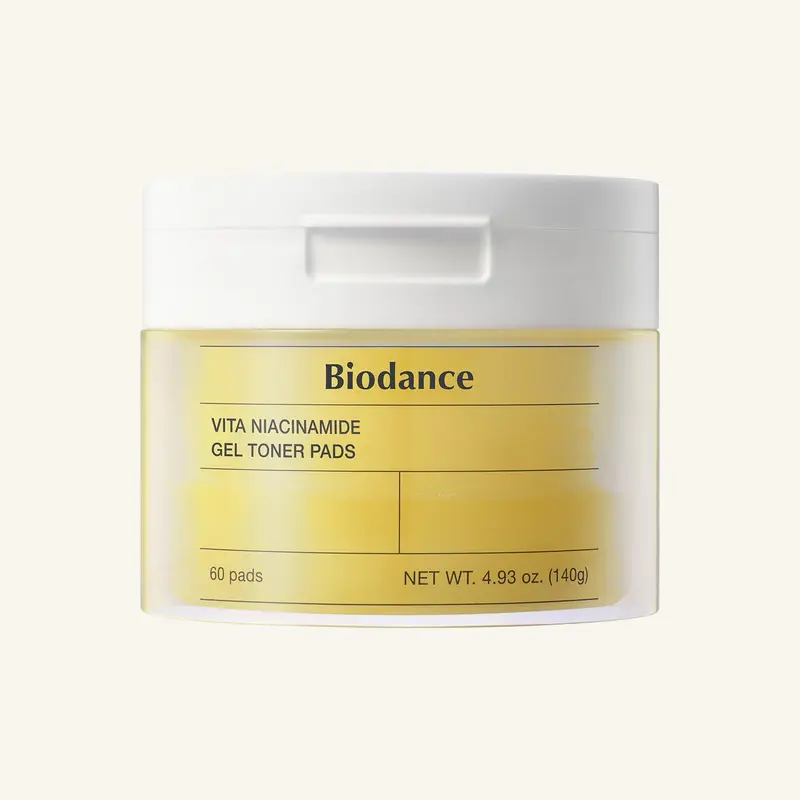 Disques toniques au gel de niacinamide Biodance Vita 140 g/60 unités