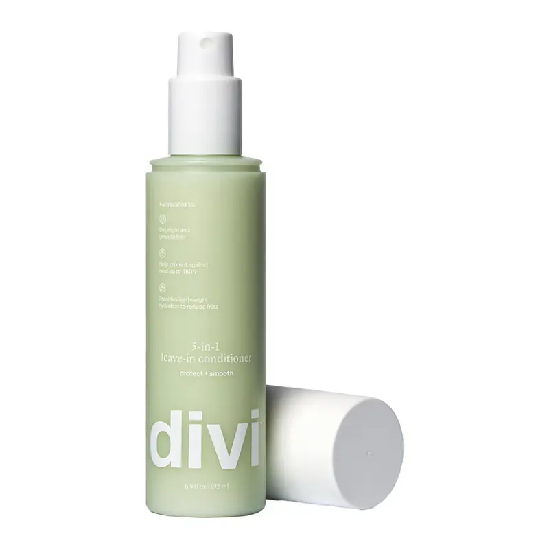 Divi 3-en-1 Spray démêlant sans rinçage – Protection chaleur et hydratation légère | Pour tous les types de cheveux
