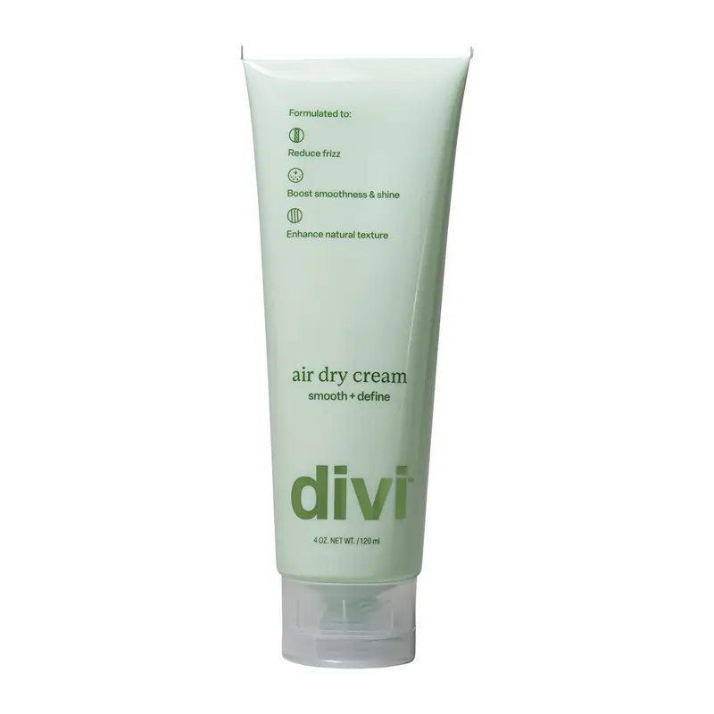 Divi Air Dry Crème de Coiffage Sans Chaleur pour Cheveux Bouclés et Frisés | 4 oz