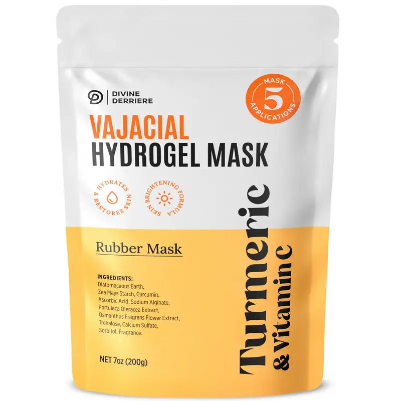 Divine Derriere Vajacial – Masque Hydrogel Premium (Curcuma & Vitamine C)