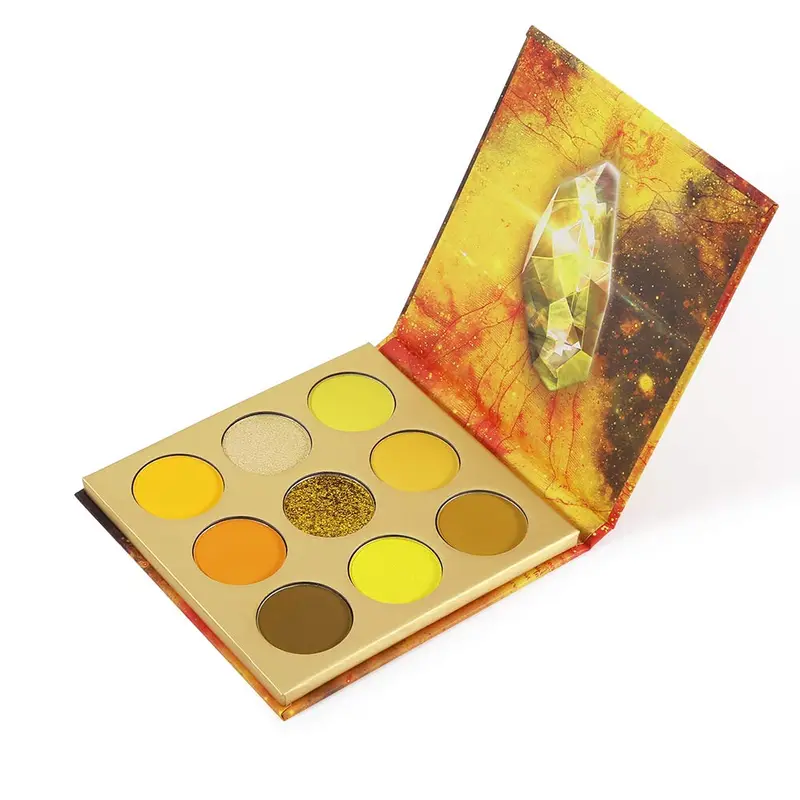 docolor Palette Ombres Jaunes 9 Couleurs – Pierres Précieuses, Pigmentation Intense et Tenue Longue
