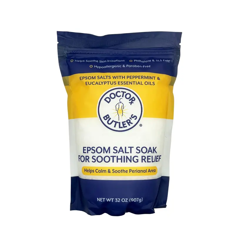 Doctor Butler’s Sels d’Epsom pour Sitz Bath – Soulagement naturel des hémorroïdes (32 oz) – pour hommes et femmes
