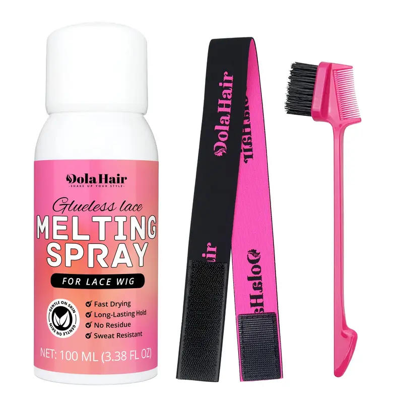 Dolahair Vaporisateur de fusion dentelle – Fixation sans colle pour dentelles de perruque