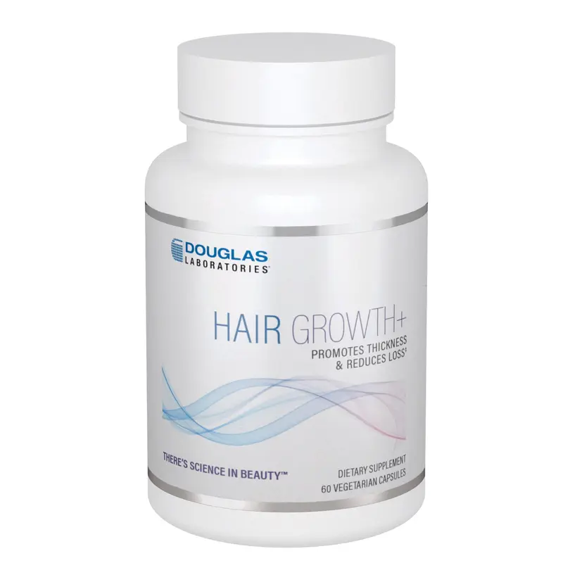 Douglas Laboratories Hair Growth+ | Épaississement des cheveux et réduction de la perte | 60 capsules végétariennes